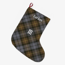 Meia De Natal Grande Clan Gordon Weathered Tartan Christmas Stocks