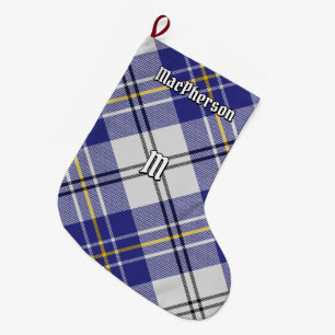 Meia De Natal Grande Clan MacPherson Blue Dress Tartan