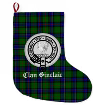 Clan Sinclair Crest Crachá e Tartan personalizável