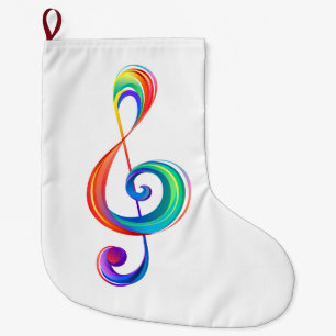 Meia De Natal Grande Clef (trecho de arco-íris)