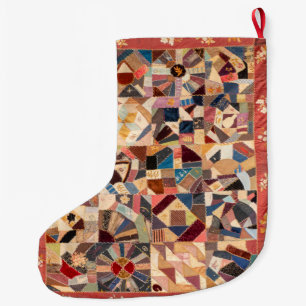 Meia De Natal Grande Colcha de amizade Amish