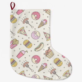 Meia De Natal Grande Comida