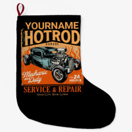 Meia De Natal Grande Compro Mecânico NOME Personalizado da Garagem de H