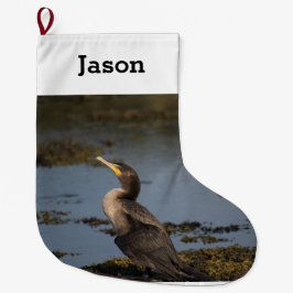 Meia De Natal Grande Cormorão de peito duplo