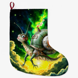 Meia De Natal Grande Cosmic Steampunk Snailbird – Criatura de Sonho Neo