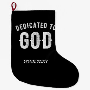 MEIA DE NATAL GRANDE DEDICADO A DEUS TEXTO BRANCO LEGAL PERSONALIZÁVEL