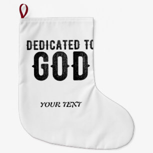 MEIA DE NATAL GRANDE DEDICADO A DEUS TEXTO NEGRO LEGAL PERSONALIZÁVEL