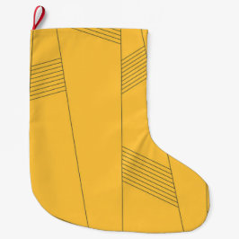 Meia De Natal Grande Design abstrato simples, amarelo, moderno