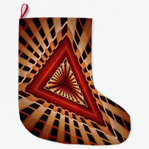 Meia De Natal Grande design de Gráfico Frágil Moderno de Rede Fantástic