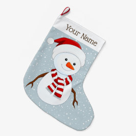 Meia De Natal Grande Design de Natal Bonito Snowman