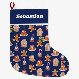 Meia De Natal Grande Desserts de Natal