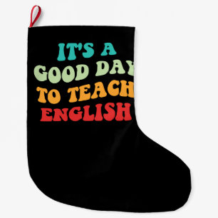 Meia De Natal Grande É Um Bom Dia Para Ensinar Inglês I