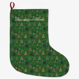 Meia De Natal Grande Ecos de Férias-Verde
