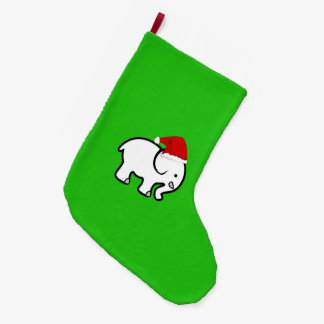Meia De Natal Grande Elefante Fofo Feliz, Joia de Natal Feliz