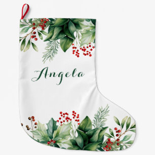 Meia De Natal Grande Elegante Natal