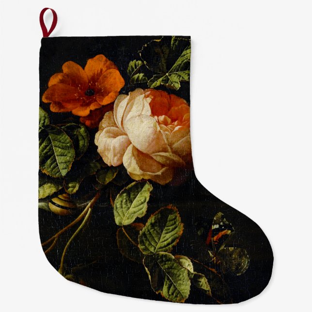 Meia De Natal Grande Elias van den Broeck, A Vida Estática com Rosas (Frente)