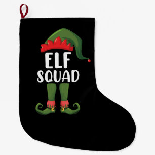 Meia De Natal Grande Esquadrão de Elfos Divertido Família Correspondênc