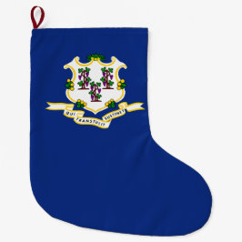 Meia De Natal Grande Estado de bandeira do Connecticut