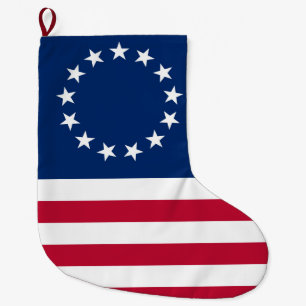 Meia De Natal Grande Estados Unidos Betsy Ross Flag