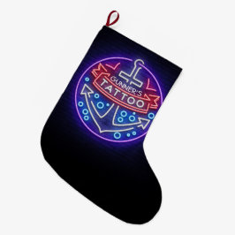 Meia De Natal Grande Estilo Náutico Neon Compre de Tatuagem Personaliza