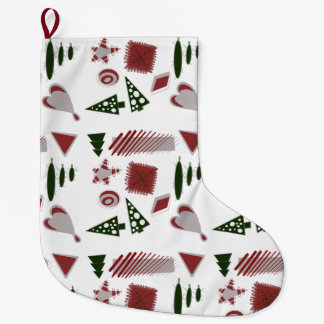Meia De Natal Grande estocagem de abstrato de Natal