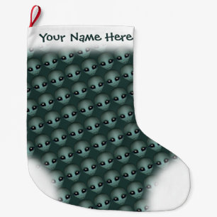 Meia De Natal Grande Estoque de Alienígena Personalizada de Estoque de
