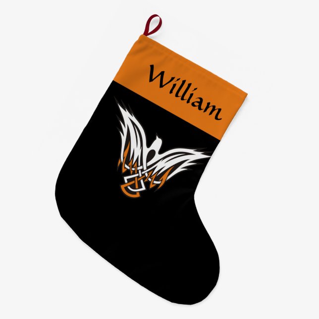 Meia De Natal Grande Estoque de Natal (Frente (Pendurada))