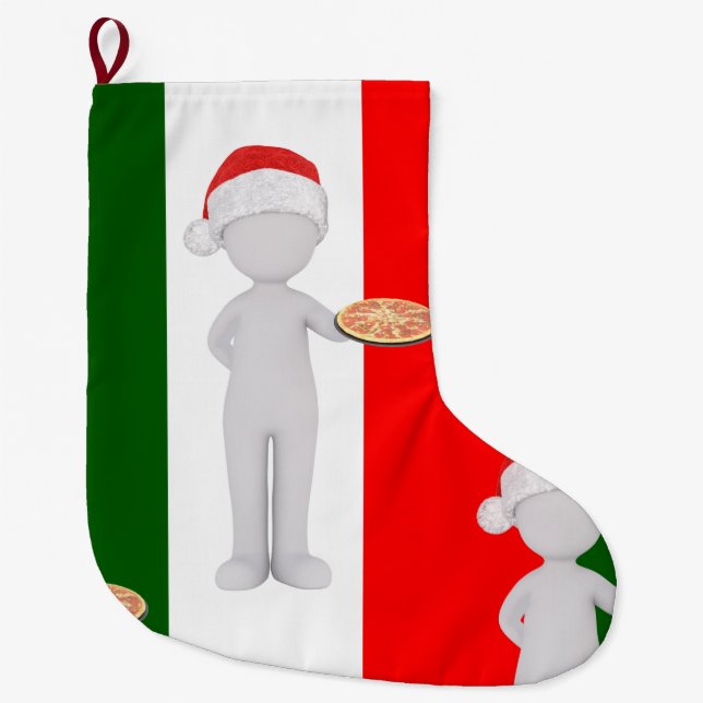 Meia De Natal Grande estoque de natal italiano (Frente)