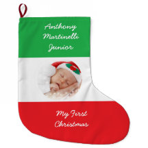 Estoque de Natal Personalizado com Bandeira Italia