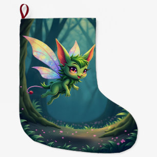 Meia De Natal Grande Fada Encantada – Sprite da Floresta Mágica