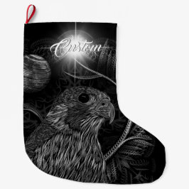 Meia De Natal Grande Falcão cheio