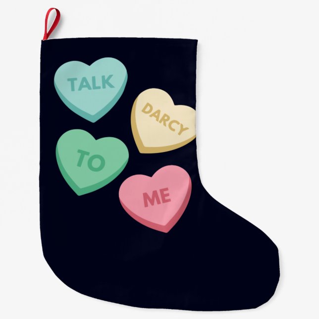 Meia De Natal Grande Fale comigo Darcy III (Frente)