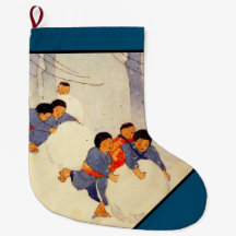 FAMÍLIA JAPONESA que JOGA na meia do Natal da NEVE