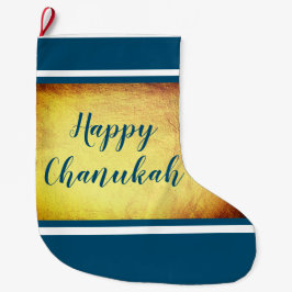 Meia De Natal Grande Feliz Chanukah