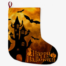Meia De Natal Grande Feliz Dia das Bruxas (Lua Cheia)