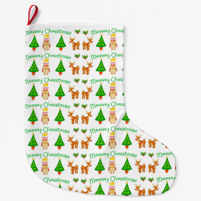 Meia De Natal Grande Feliz Natal (Frente)