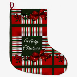 Meia De Natal Grande Feliz Natal Personalizado