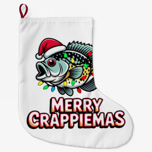 Meia De Natal Grande Feliz Stripermas Pescador de Robalo Festa de Natal