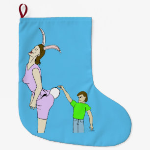 Meia De Natal Grande felpudo