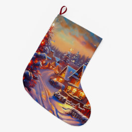 Meia De Natal Grande Feriado da vila de inverno