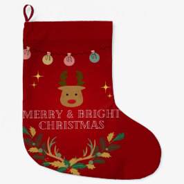 Meia De Natal Grande Feriado de Natal Elegante