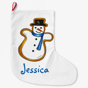 Meia De Natal Grande Feriado Personalizado de Natal de inverno Snowman