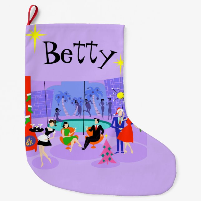 Meia De Natal Grande Festa de Natal Tropical Retrorna (Frente)