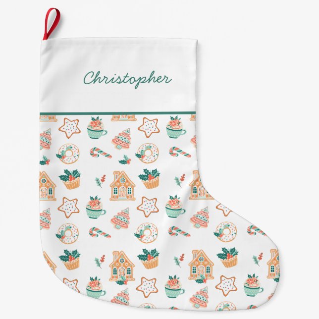 Meia De Natal Grande Festa de Natal Whimsic (Frente)