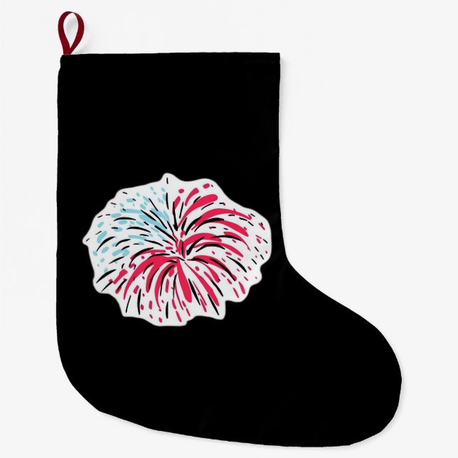 Meia De Natal Grande Firework Classic (Frente)