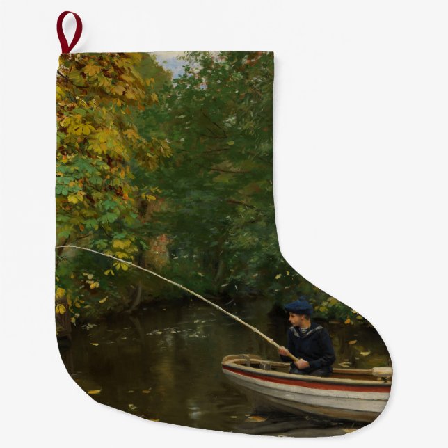 Meia De Natal Grande Fisheries Boy (por Hans Andersen Brendekilde) (Frente)