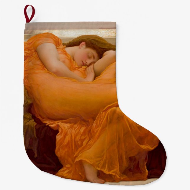 Meia De Natal Grande Flaming June (por Frederic Leighton) (Frente)