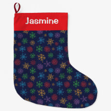 Floco de Neve de Natal Preto Mínimo Personalizável