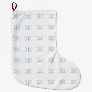 Meia De Natal Grande Flocos de neve do inverno