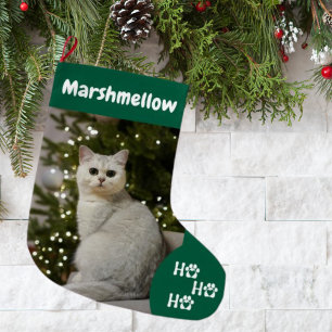 Meia De Natal Grande Foto de animal de estimação personalizada Cachorro